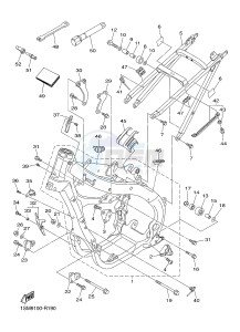 YZ250F (1SMD 1SMF 1SMG 1SMH) drawing FRAME