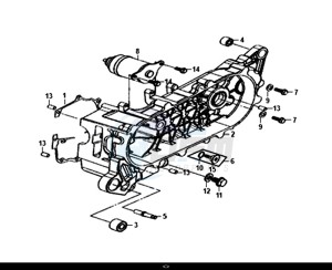 MASK 50 (XE05W1-IT) (L7-L9) drawing L. CRANK CASE / MASK 50 (XE05W1-IT) (L7-L9)