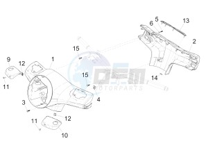 GTS 300 ie Super ABS (USA) (AU, HK) drawing Handlebars coverages