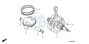 CRF450RB drawing CRANKSHAFT/ PI STON