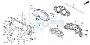 FES125A S-WING drawing SPEEDOMETER (FES1257/A7)(FES1507/A7)