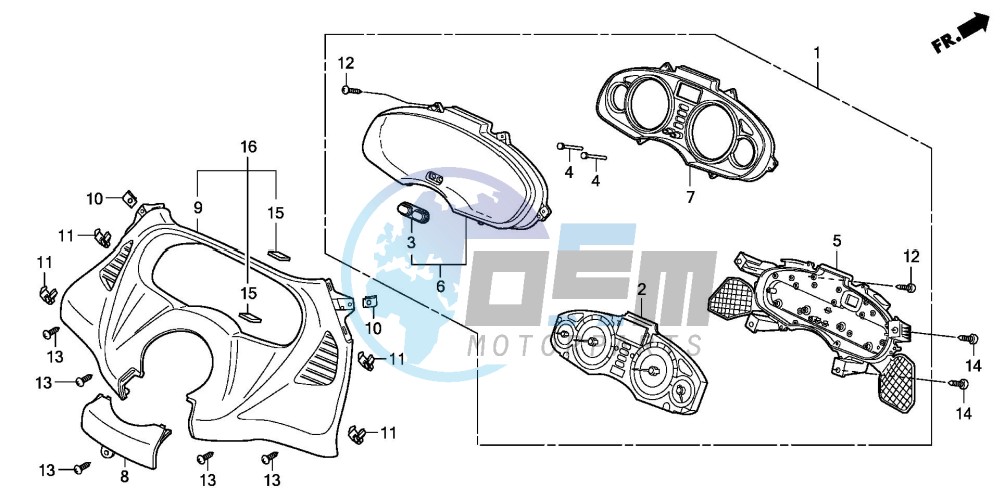 SPEEDOMETER (FES1257/A7)(FES1507/A7)