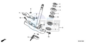 VT750C9 Korea - (KO / MK) drawing STEERING STEM