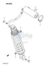 LT250R (E28) drawing REAR SHOCK ABSORBER (MODEL M N)