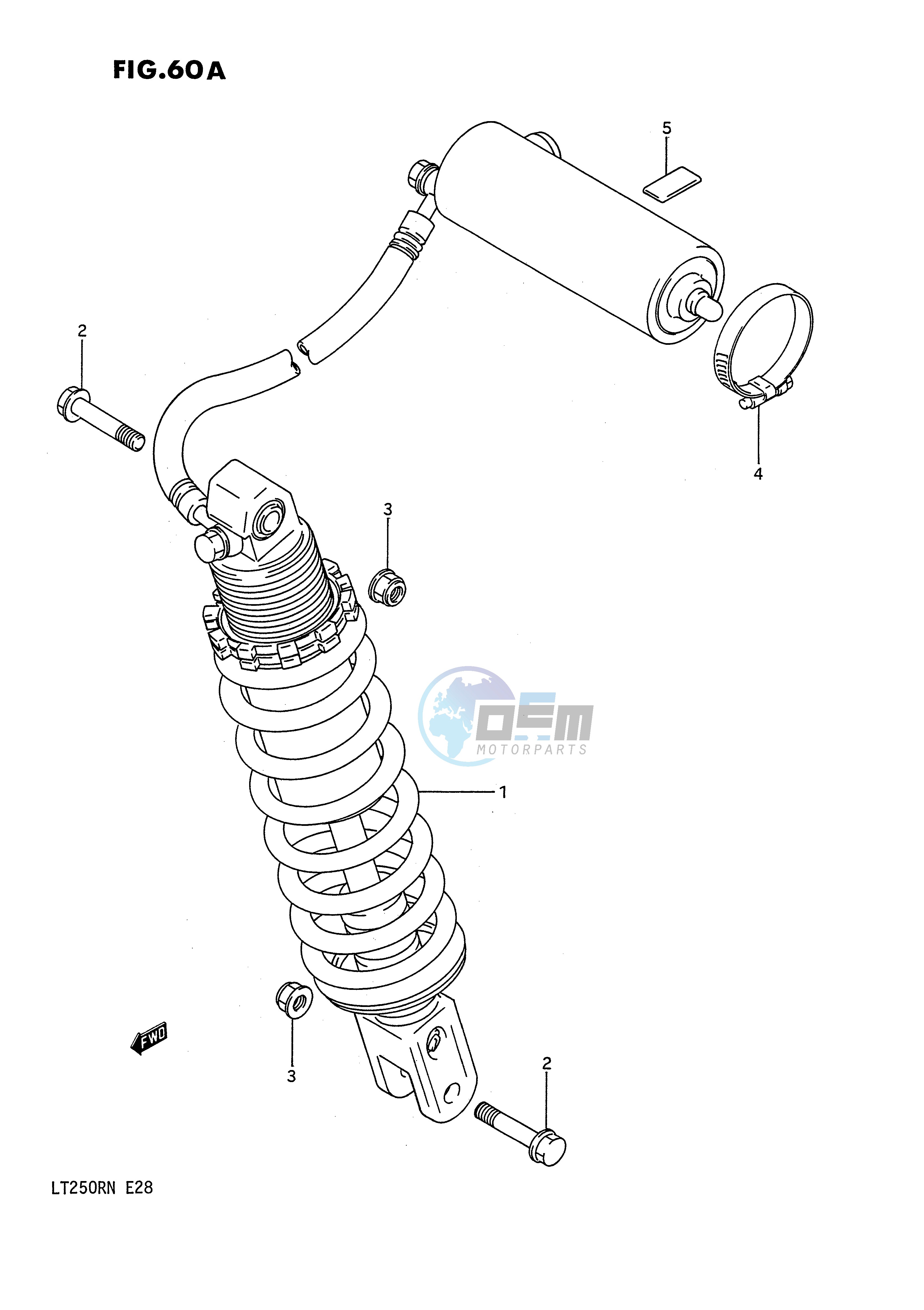 REAR SHOCK ABSORBER (MODEL M N)