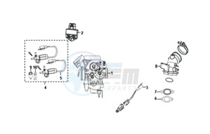 FIDDLE III 50 45KMH (L8) EU EURO4 drawing CARBURETOR / ECU UNIT