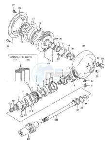 VL1500 (E2) drawing PROPELLER SHAFT FINAL DRIVE GEAR