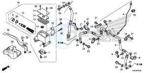 TRX420FA1E TRX420 Europe Direct - (ED) drawing FRONT BRAKE MASTER CYLINDER