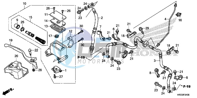 FRONT BRAKE MASTER CYLINDER