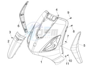 Fly 150 4t e3 drawing Front shield