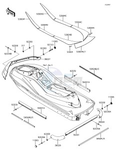 JET SKI ULTRA 310LX JT1500MJF EU drawing Pads