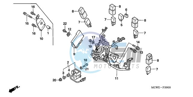 COWL STAY (VFR800)