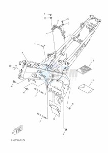 YZF125-A YZF-R125 (B5G2) drawing FRAME