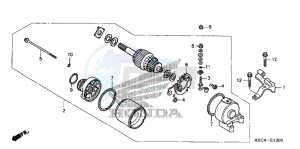 CRF250XB CRF250X ED drawing STARTING MOTOR