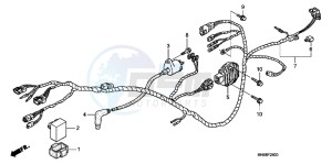 TRX250XD TRX250X Australia - (U) drawing WIRE HARNESS