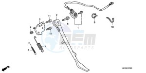 VT750C9 Australia - (U / MME) drawing SIDE STAND