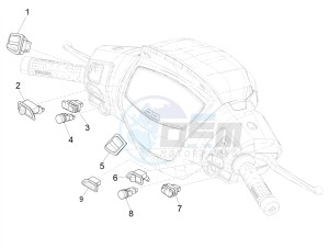 MEDLEY 150 4T IE ABS E3 2020 (APAC) drawing Selectors - Switches - Buttons