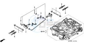 VFR8009 Europe Direct - (ED / MME) drawing THROTTLE BODY (COMPONENT PARTS)