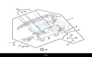 JOYRIDE 300 (LJ30W3-EU) (M3) drawing EXH. MUFFLER ASSY.