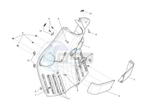 S 125 4T 2V E3 Taiwan drawing Front glovebox - Knee-guard panel