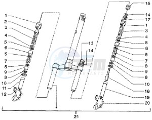 Runner 50 Poggiali drawing Front Fork