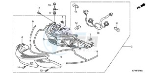 SH300C drawing REAR COMBINATION LIGHT