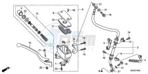 VT750CA9 Ireland - (EK / MME ST) drawing FRONT BRAKE MASTER CYLINDER