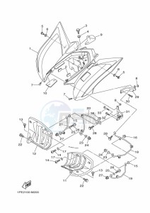 YFM700R (BCXJ) drawing REAR FENDER