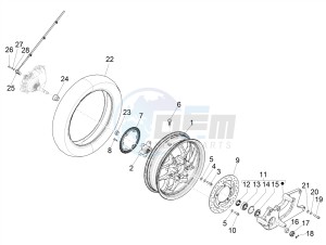 MEDLEY 150 4T IE ABS E3 2020 (APAC) drawing Rear wheel