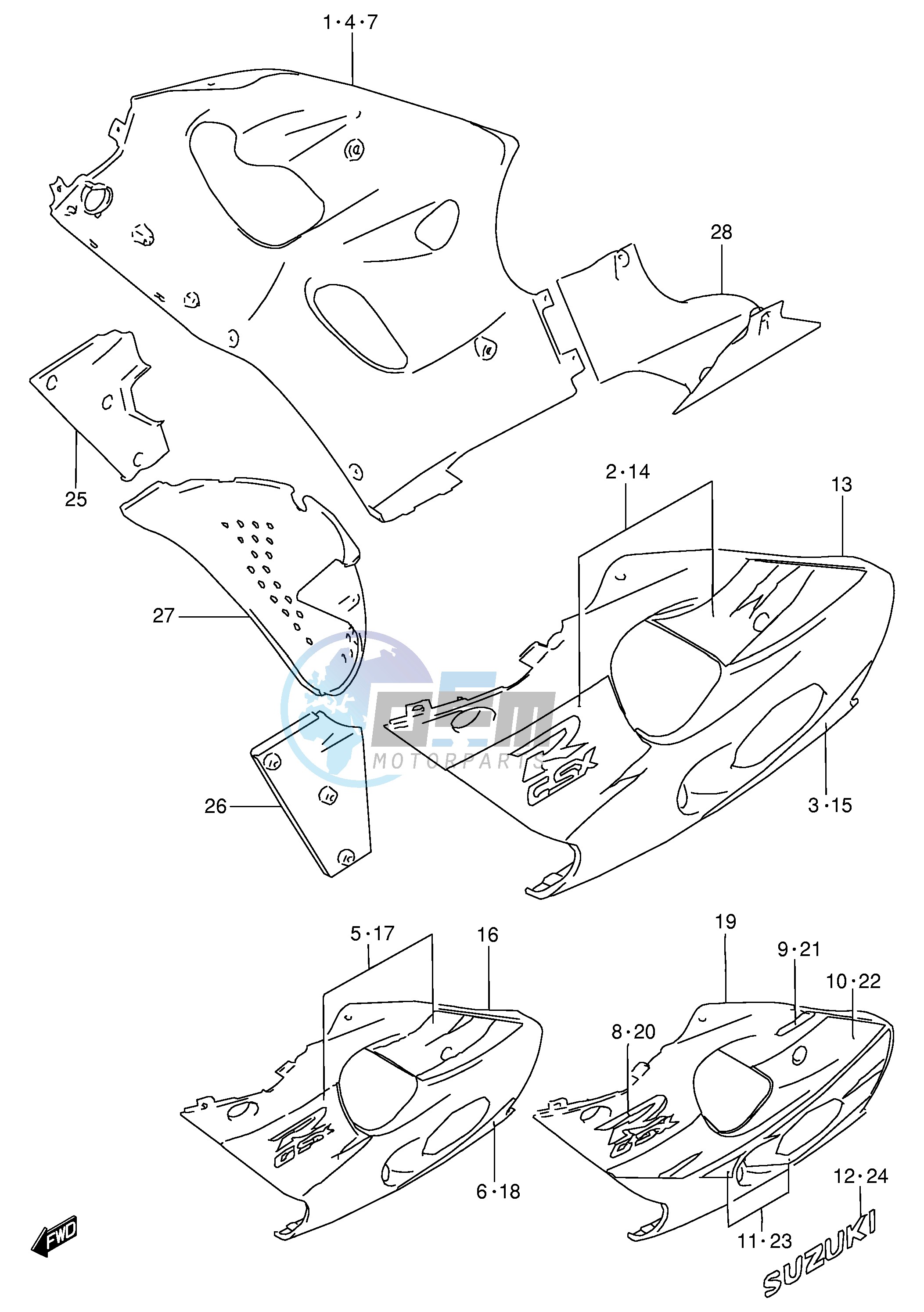 UNDER COWLING BODY (MODEL T)