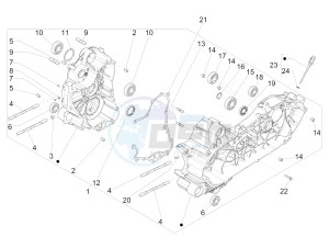 MP3 500 Sport Business ABS (NAFTA) drawing Crankcase