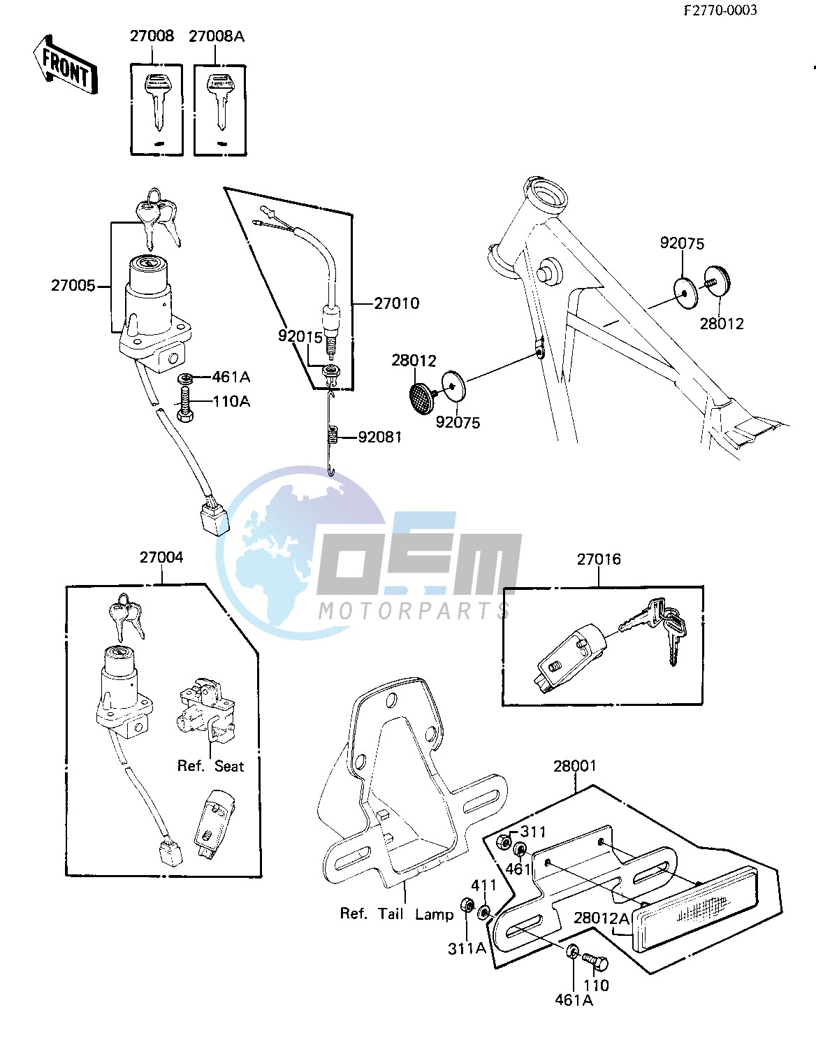 IGNITION SWITCH_LOCKS_REFLECTORS -- 81 D2- -