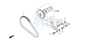 TRX420TM FOURTRAX drawing CAM CHAIN/TENSIONER