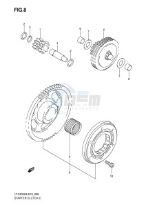 LT-Z400 (E19) drawing STARTER CLUTCH