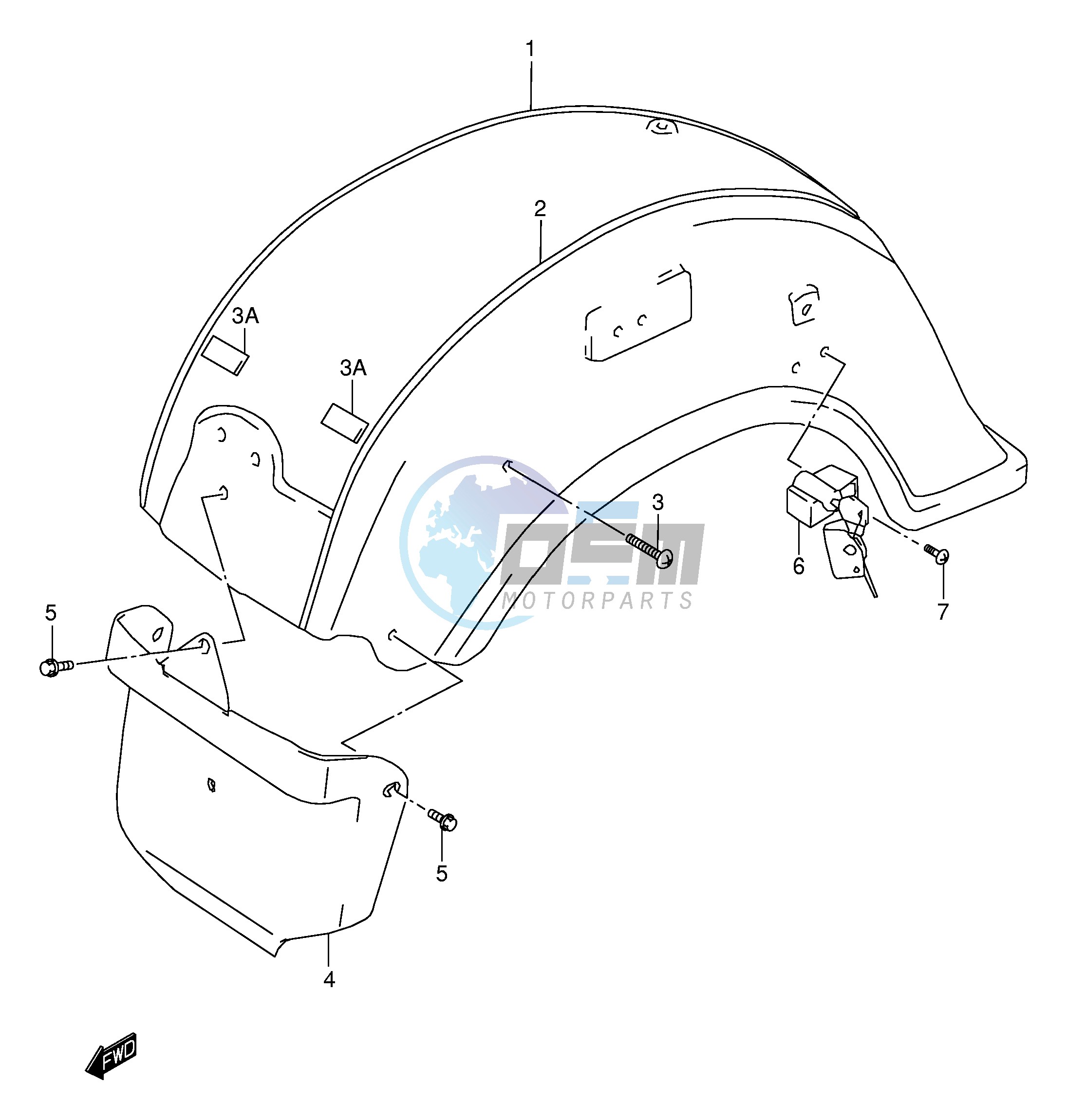 REAR FENDER (MODEL Y K1 K2)