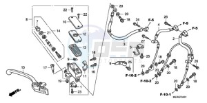 CBF600NA9 Europe Direct - (ED / ABS) drawing FR. BRAKE MASTER CYLINDER (CBF600SA/NA)