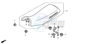 TRX300EX SPORTRAX drawing SEAT (TRX300EX'01-'06)