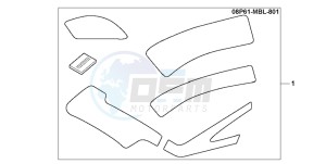 NT650V drawing SCUFF PAD SET