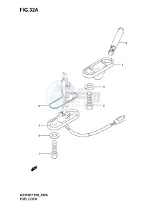 GZ125 (P02) drawing FUEL COCK (MODEL K7)