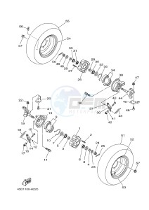 YFM90R (43DB 43DC 43DA 43DA) drawing FRONT WHEEL