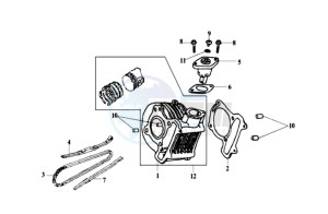 EURO MX 125 DUAL DISK 50 drawing CYLINDER