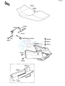 ZX 750 F [NINJA 750R] (F4) [NINJA 750R] drawing SEAT