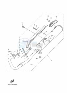 YB125 (2CSA) drawing EXHAUST