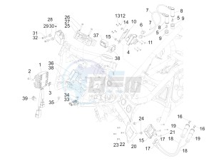 GP 800 Centenario drawing Voltage Regulators - Electronic Control Units (ecu) - H.T. Coil