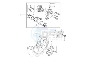 YQ AEROX 100 drawing FRONT BRAKE CALIPER