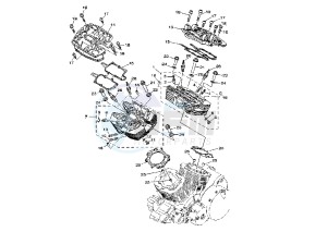 XV WARRIOR 1700 drawing CYLINDER HEAD