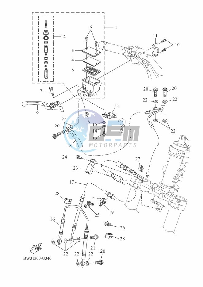 FRONT MASTER CYLINDER