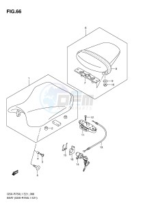 GSX-R750 (E21) drawing SEAT (GSX-R750L1 E21)