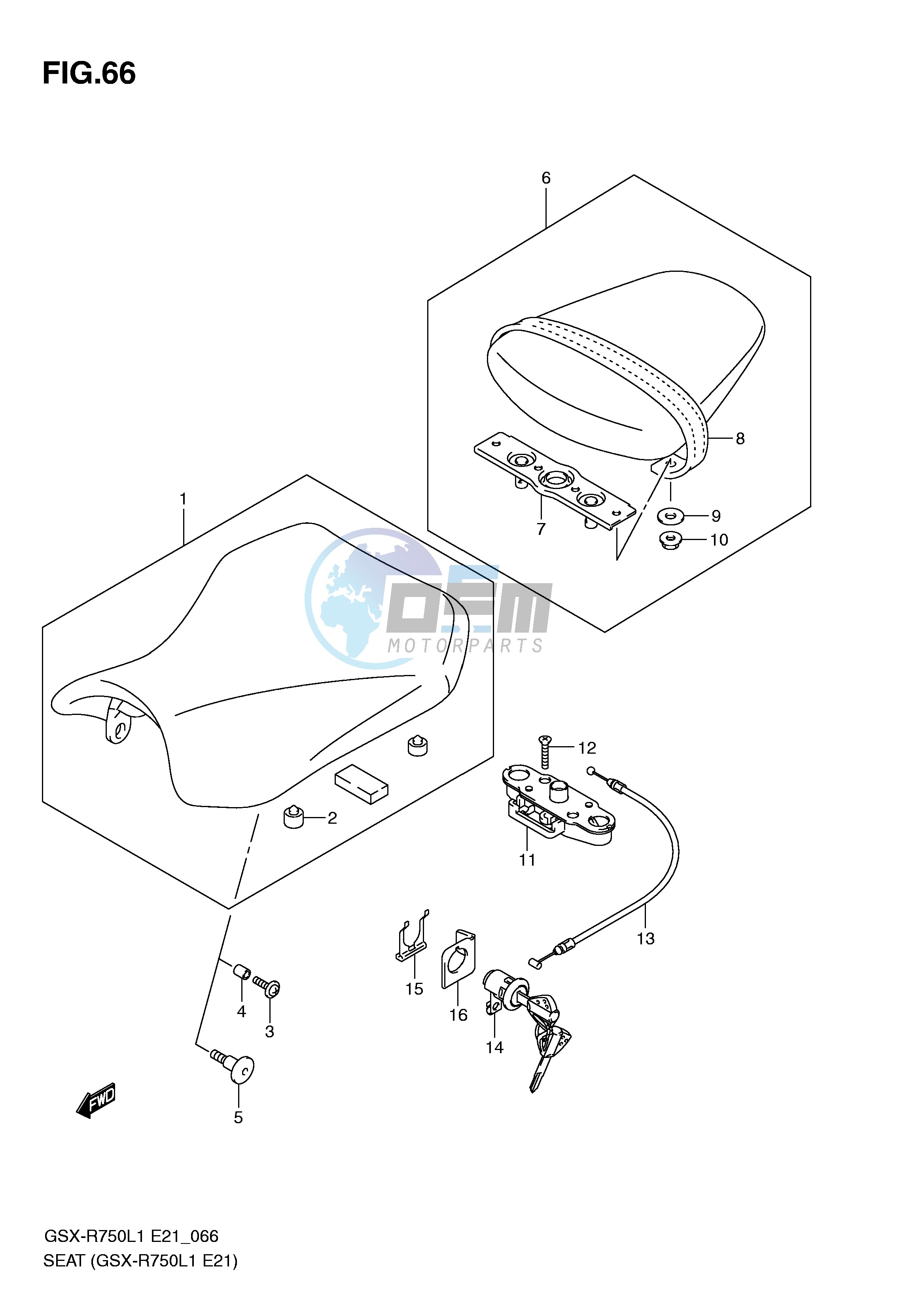 SEAT (GSX-R750L1 E21)