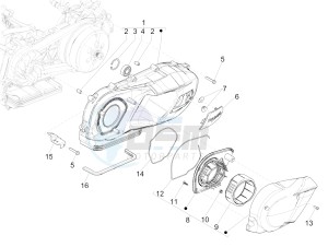 MEDLEY 150 4T IE ABS MA03M, M885M (APAC) drawing Crankcase cover - Crankcase cooling